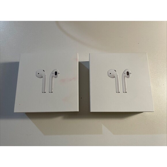 Lot 2 Apple Airpods 2nd Gen Wireless Charging Case EMPTY BOX Instruction Manual - Picture 1 of 6